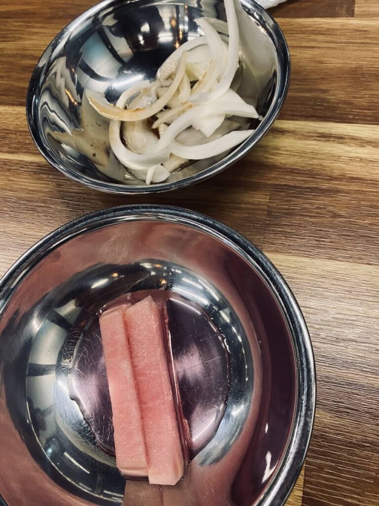 성주 조선한우 기본 반찬
