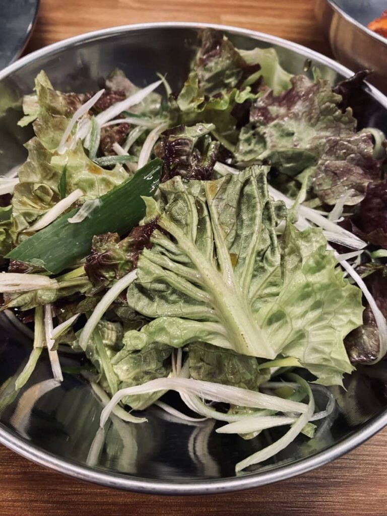 성주 조선한우 기본 반찬